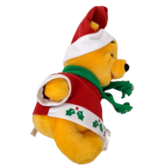 Vintage 90s Disney Winnie the Pooh Santa Christmas Holiday NWT NEW - Picture 5 of 10